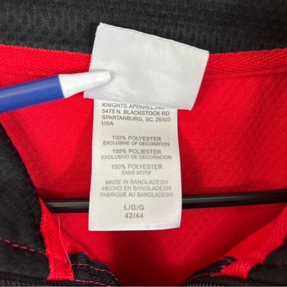 Chicago Blackhawks  Red Lightweight Quarterzip Long sleeve Sz Large NHL Official - Picture 4 of 11